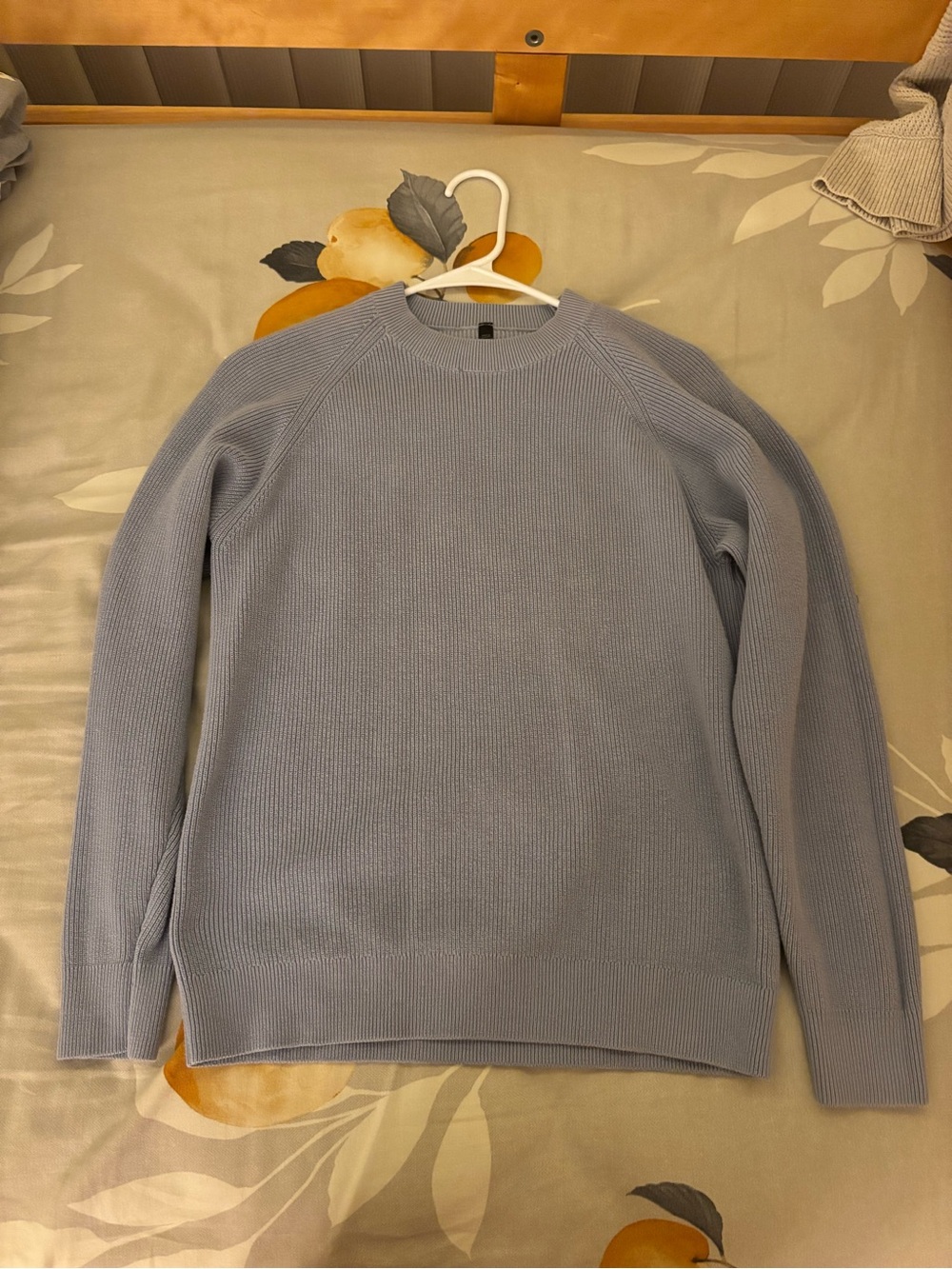 Muji Men's Pale Blue Crewneck Sweater